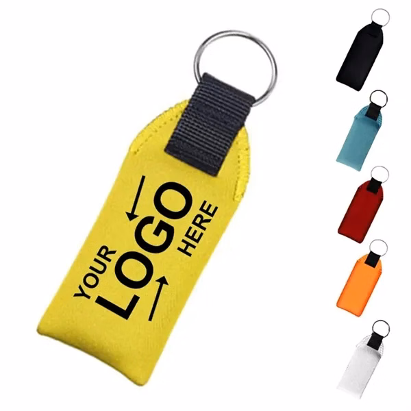 Custom Neoprene Floating Key Ring — 5.5 inch Water-Safe Promotional Keychain