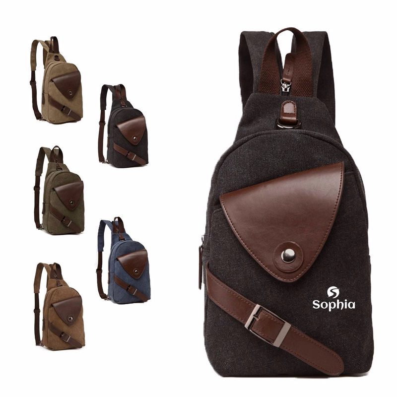 Canvas Sling Crossbod Shoulder Bag