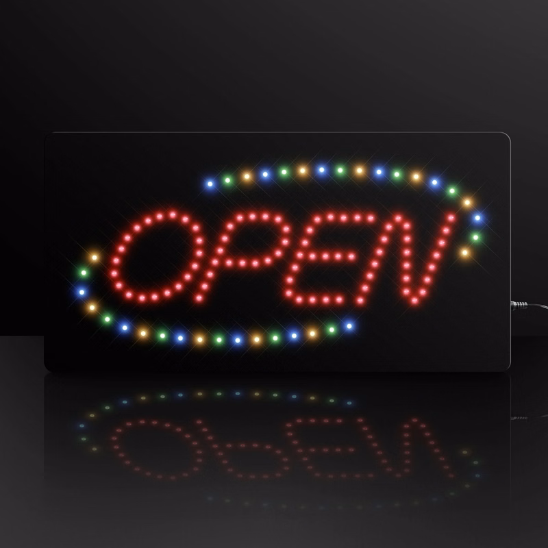 Flashign LED Open Sign for Storefronts