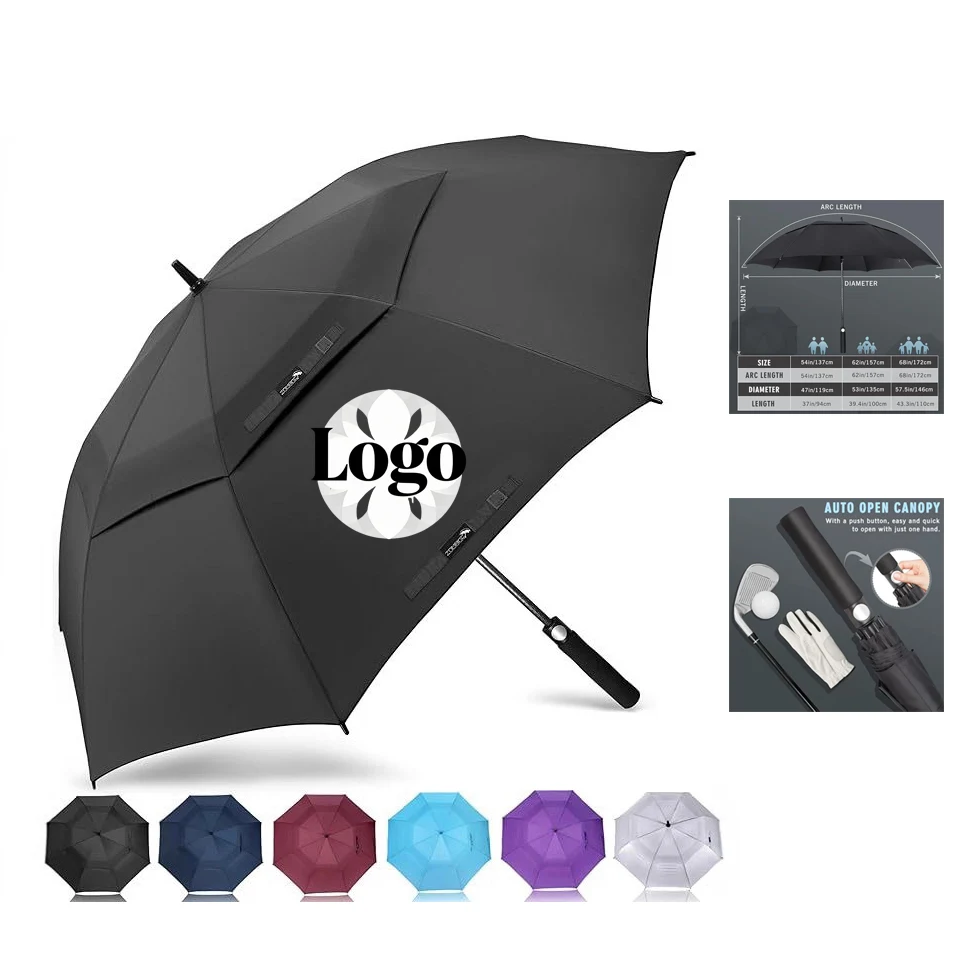 Golf-Handle Reinforced Double-Layer Umbrella 1