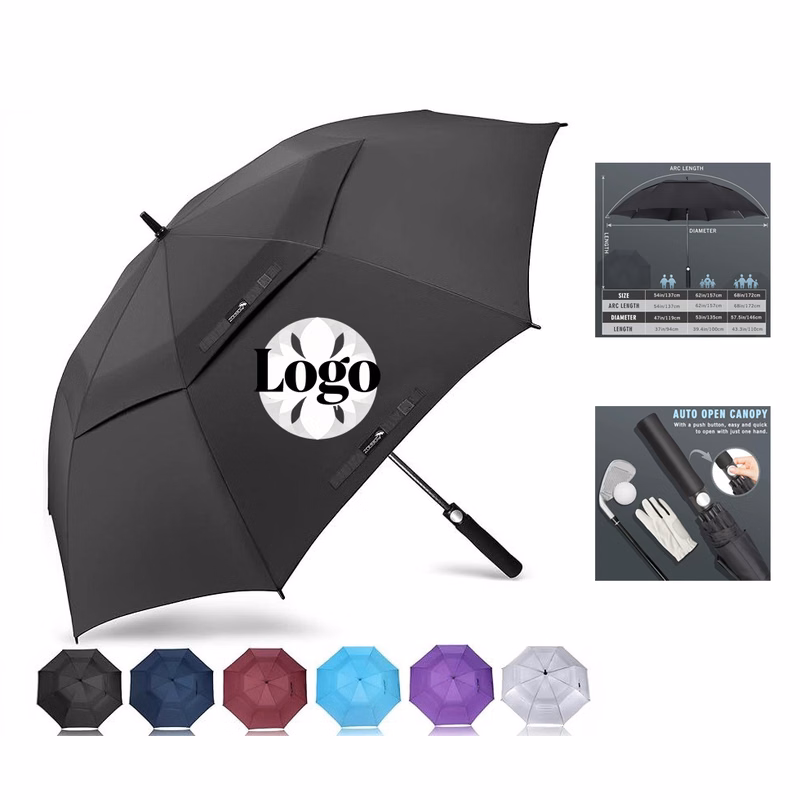 Golf-Handle Reinforced Double-Layer Umbrella
