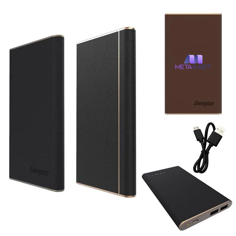 Portable Energizer® Leather-Designed Power Bank 1