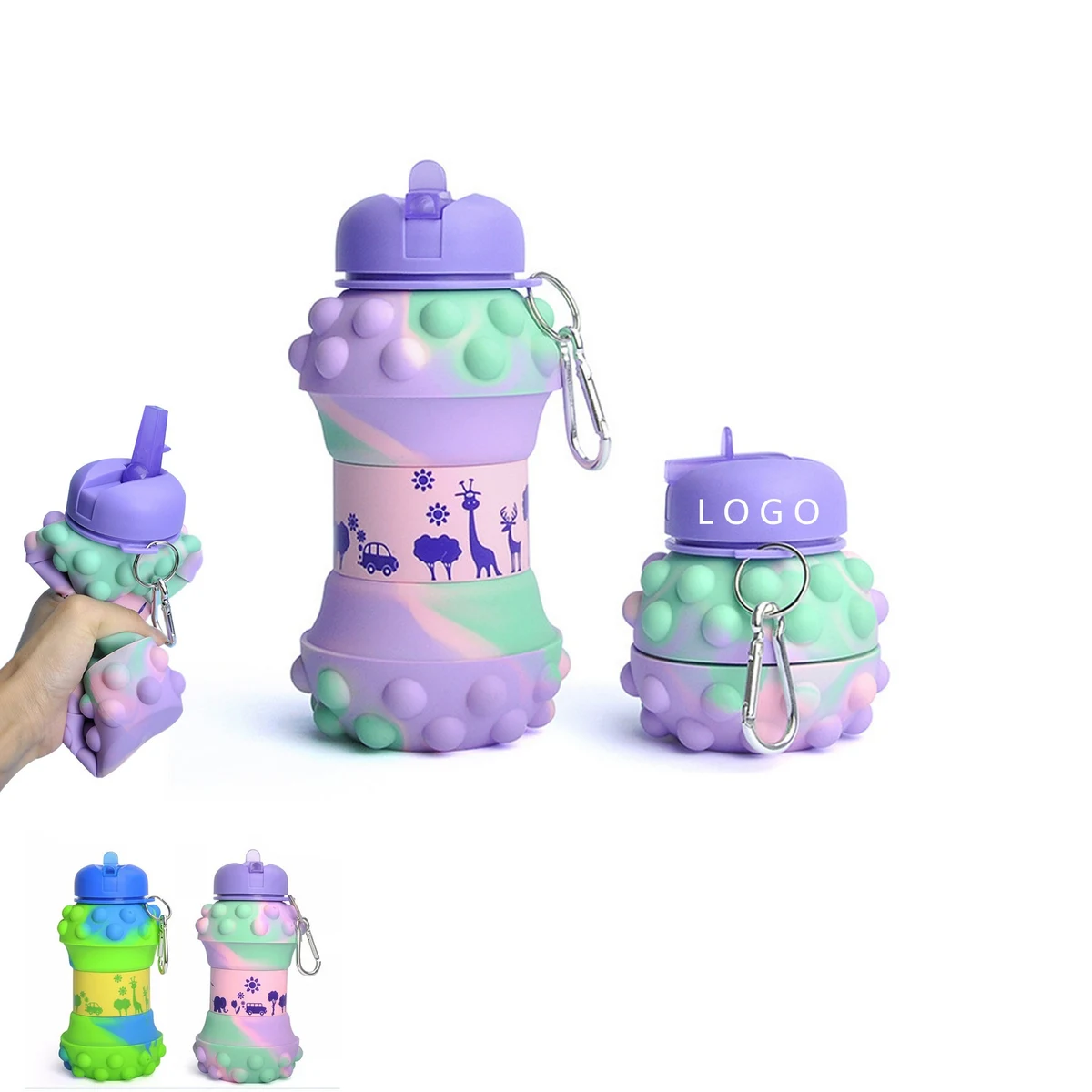 20oz Collapsible Kids Water Bottles 1