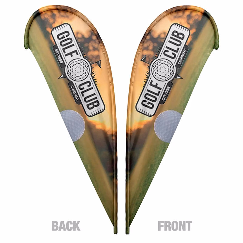 Teardrop Flag Double 15 ft Graphic