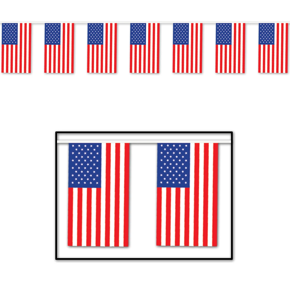 Outdoor American Flag Banner 1