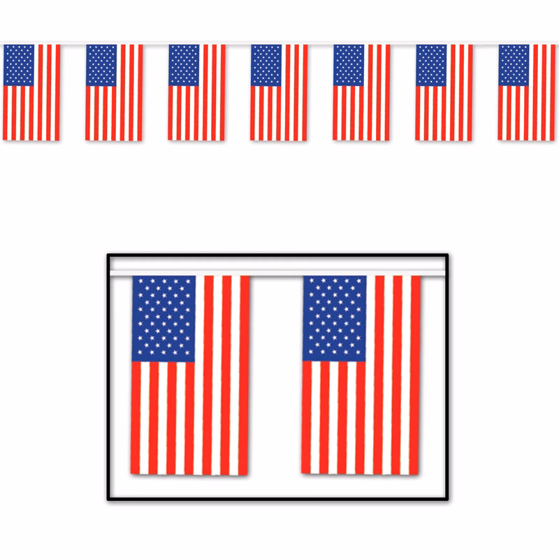 Outdoor American Flag Banner