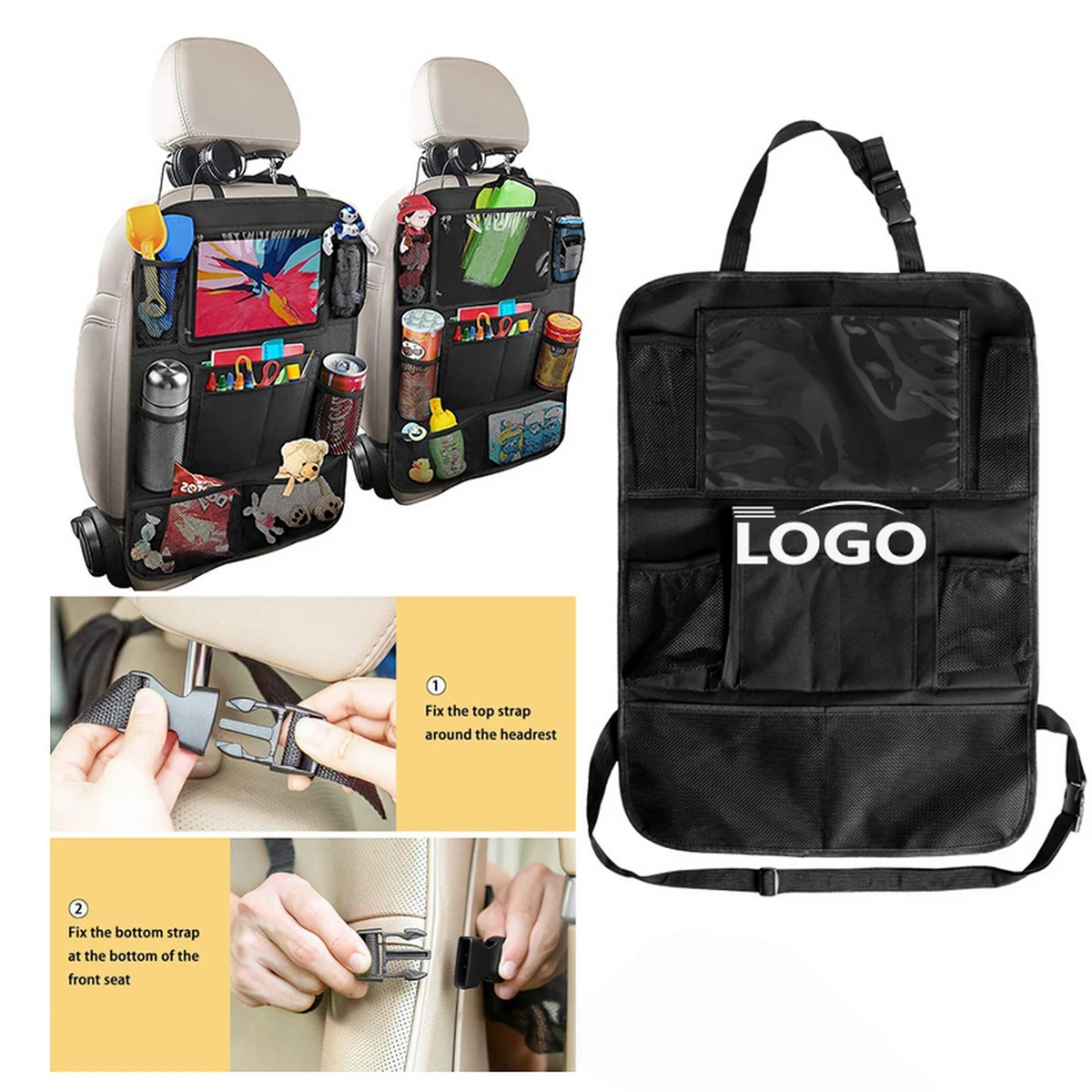 Multifunctional Storage Bag For The Rear Seat Of The Car 1