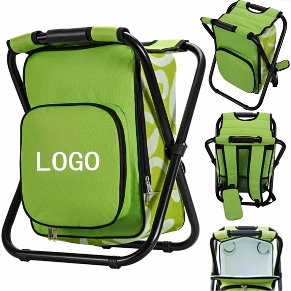 Portable Folding Fishing Chair Stool Cooler Backpack