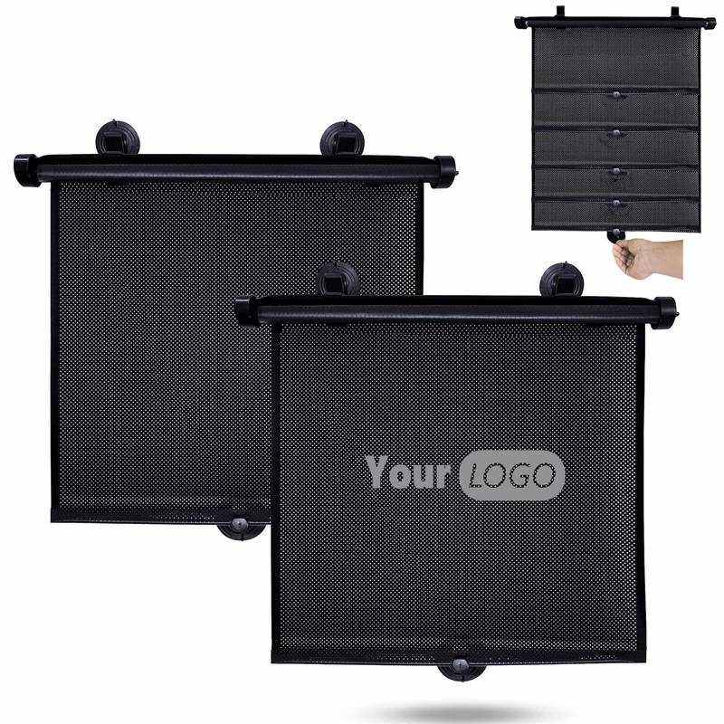 Silicone Car Roller Blind Telescopic Side Sunshade