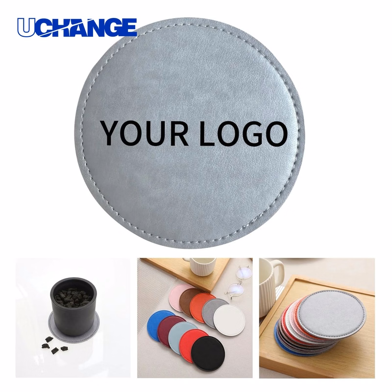 PU Leather Coaster Drink Mat