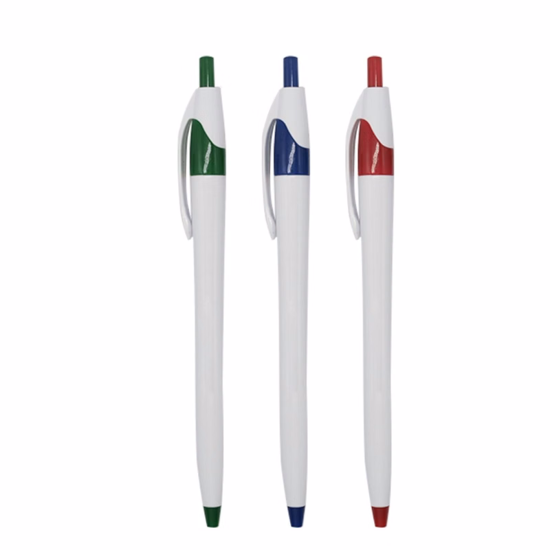 White Corporate Click Dart Pen