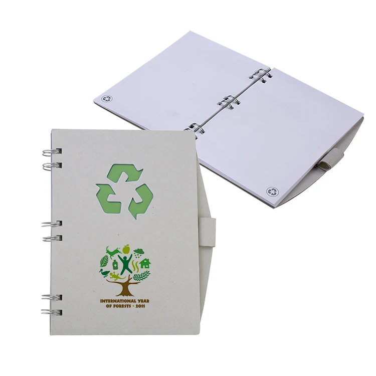 Eco-Friendly Recycled Spiral Notebook - close out 1