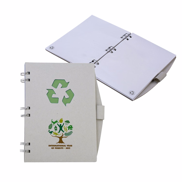 Eco-Friendly Recycled Spiral Notebook - close out