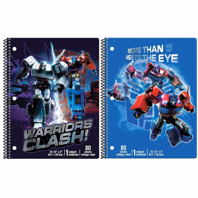 Transformers Spiral Bound Notebooks - Assorted