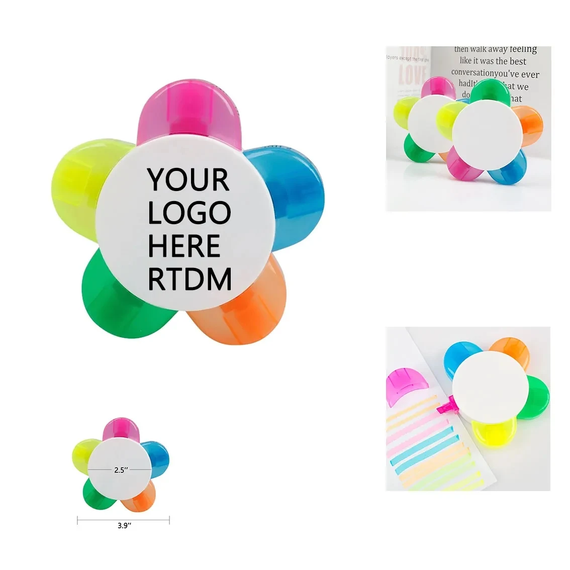 Flower Shape Fluorescent Pen 1