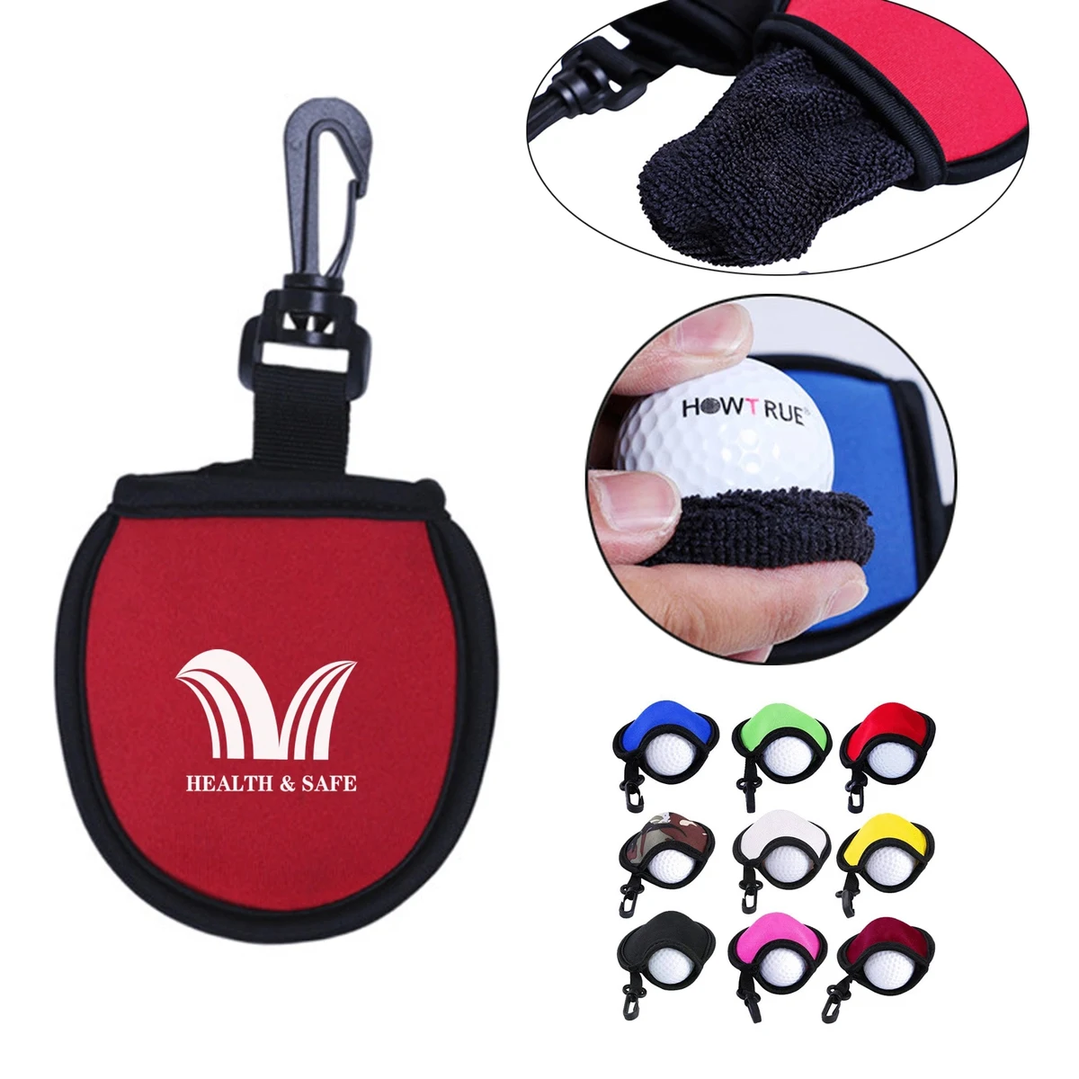 Portable Golf Ball Washer Cleaner Bag 1