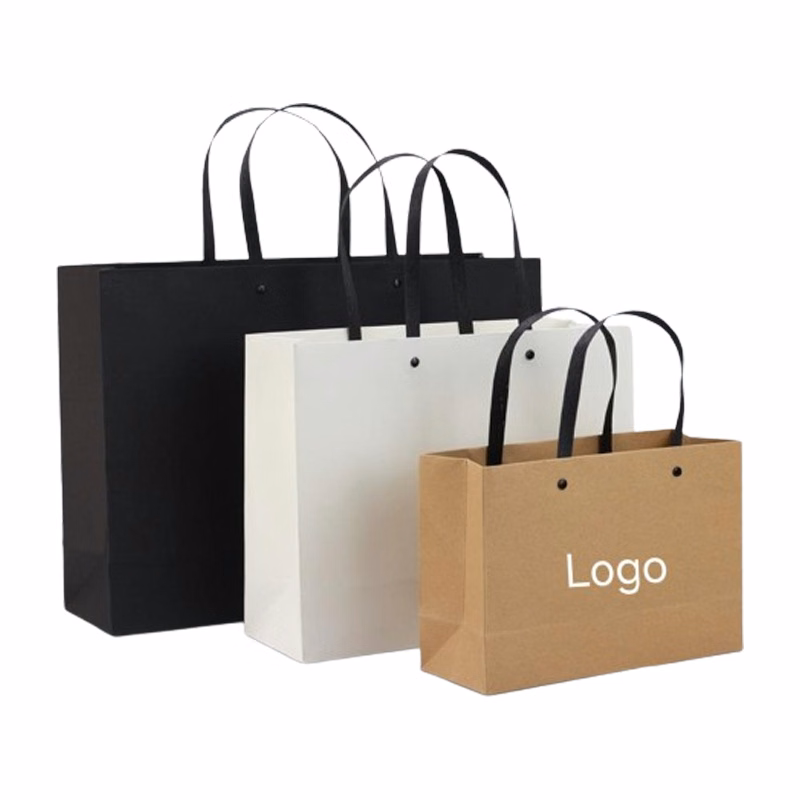 Small Kraft Paper Tote Bag(9 13/16" W x 6 11/16" H x 3 9/16" G)
