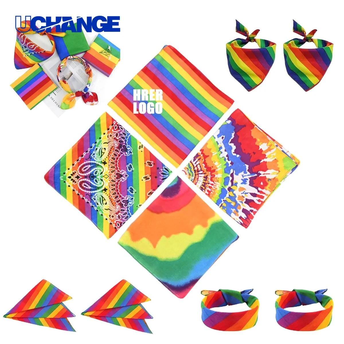 Rainbow Bandana Headwear 1