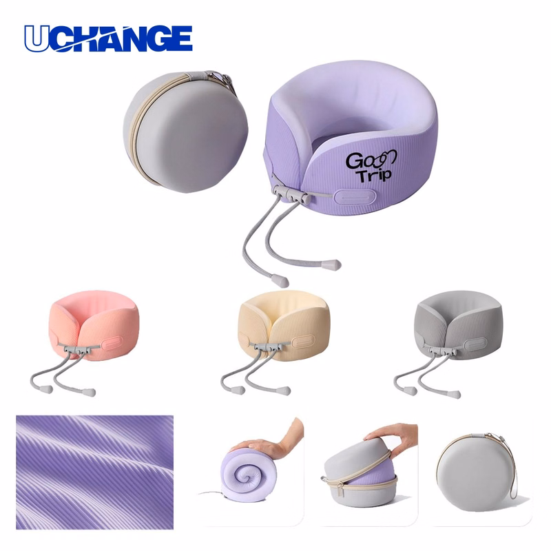 Ice Stripe U-Shaped Pillow for Cooling Comfort