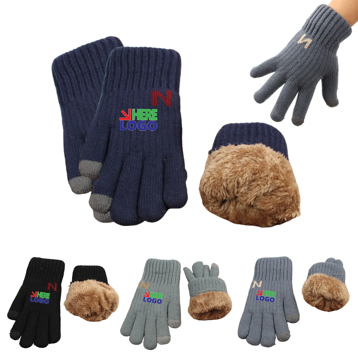 MOQ 20 PCS Thermal Knit Gloves 1