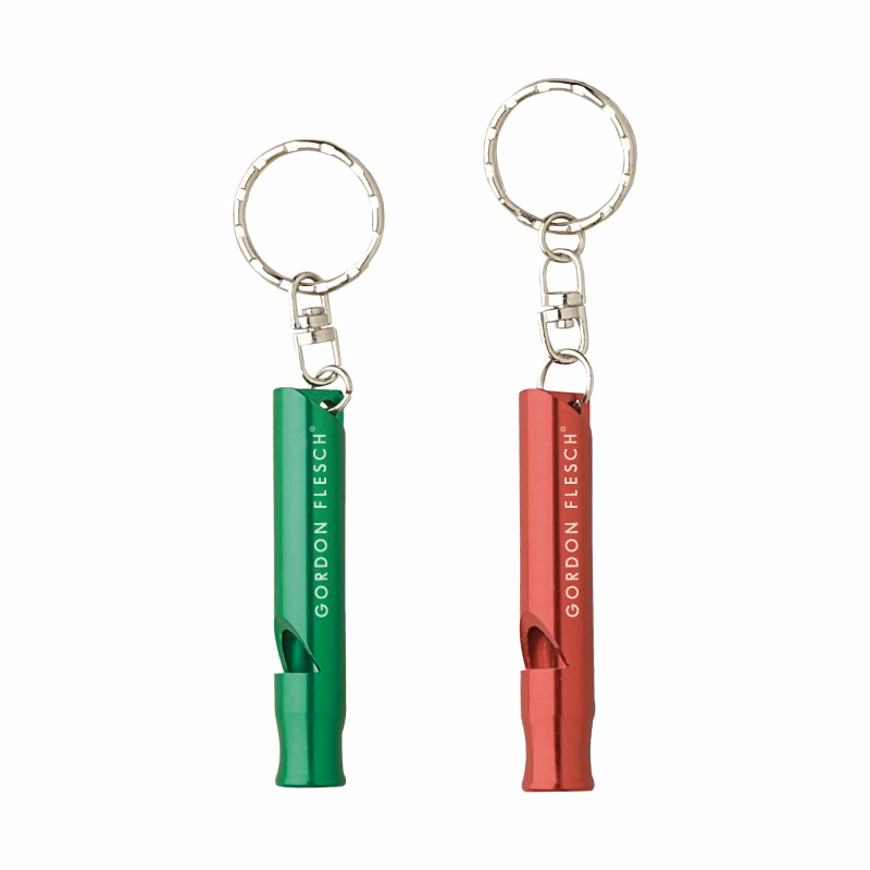 Clearance Item! Aluminum Whistle Keyring