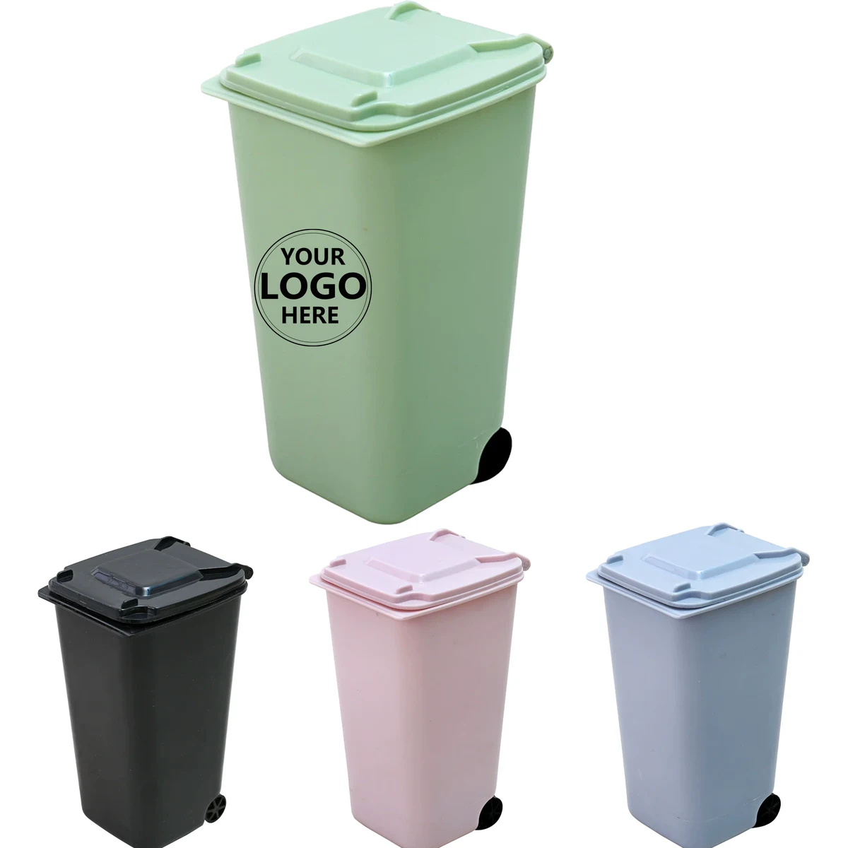 Small Plastic Tabletop Garbage Container 1