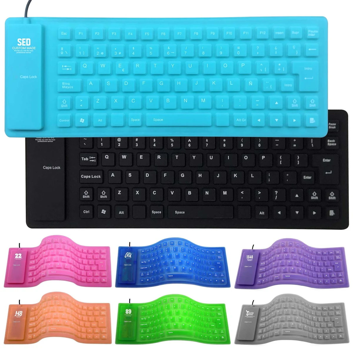 USB Wired Foldable Silicone Keyboard 1