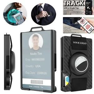Slim RFID Blocking Wireless Tracking ID Card Case Holder 1