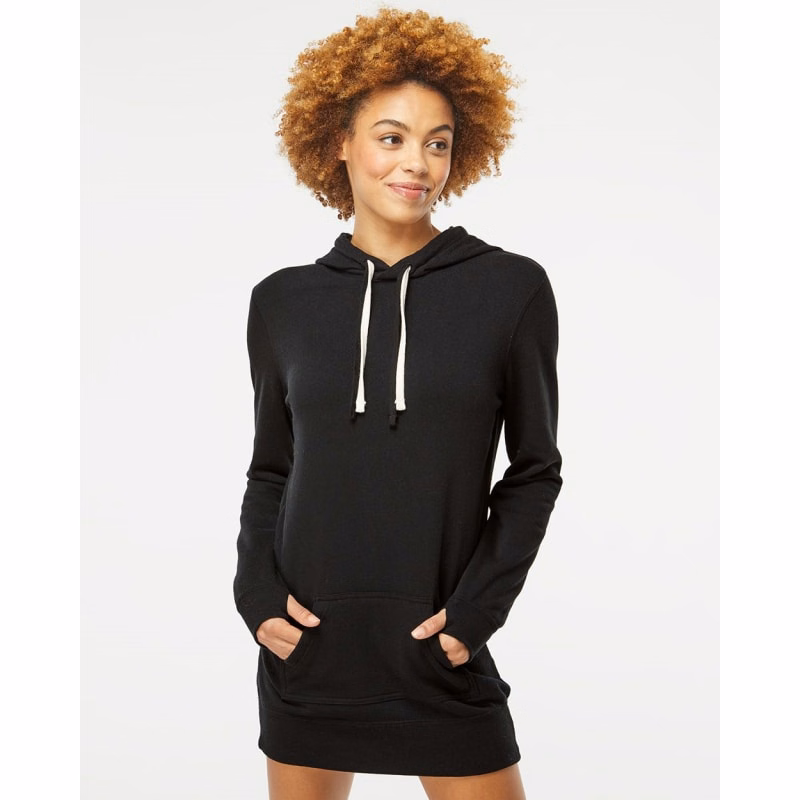 Independent Trading Co. Women's Special Blend Hooded Sweatshirt Dress - PRM65DRS