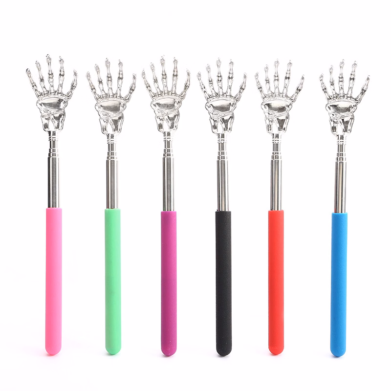 Palm Scratcher Rounded Prongs Eliminate Bear Claw Stainless Steel Retractable Back Scratcher