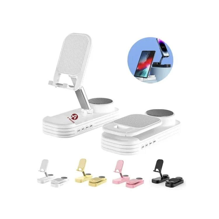 Foldable Bluetooth Speaker with Phone Stand 1