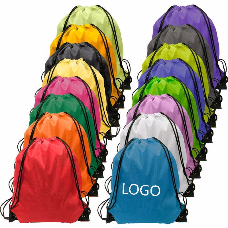 420D Polyester Drawstring Sports Backpack--16.9"x13.4"