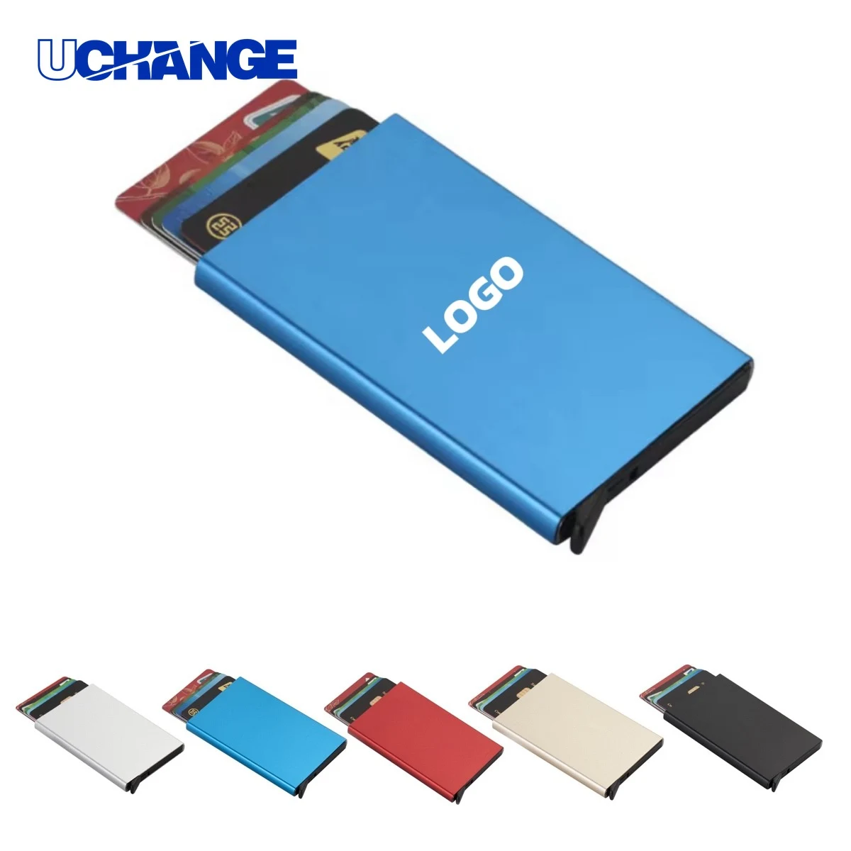 Aluminum Pop-Up Card Holder 1