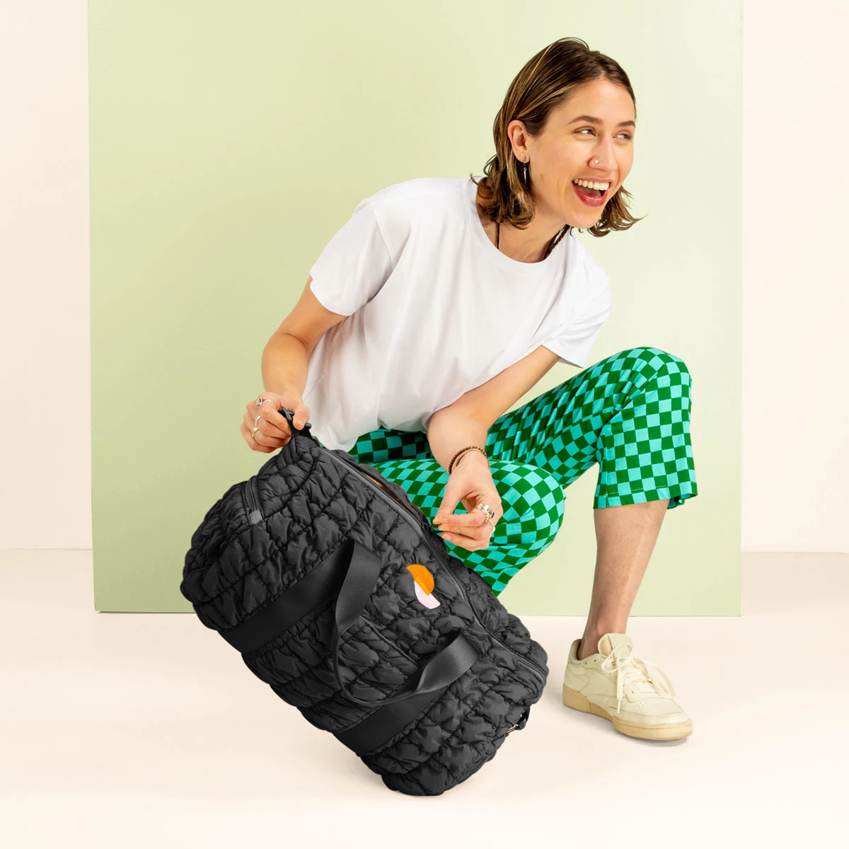 HOLDALL - CLOUD QUILTED MATERIAL 1