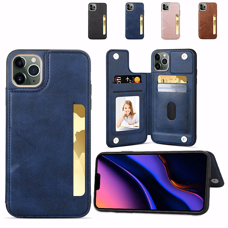 Faux Leather Phone Case with Card Holder
