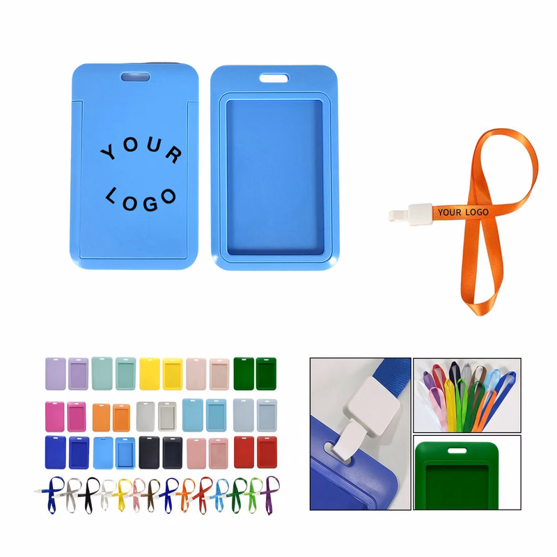Durable ID Badge Holder with Neck Strap
