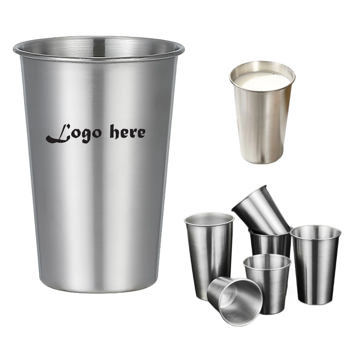 16oz Stainless Steel Daily Drinking Cup 1