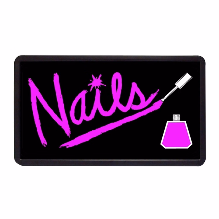 Nails 13" x 24" Simulated Neon Sign