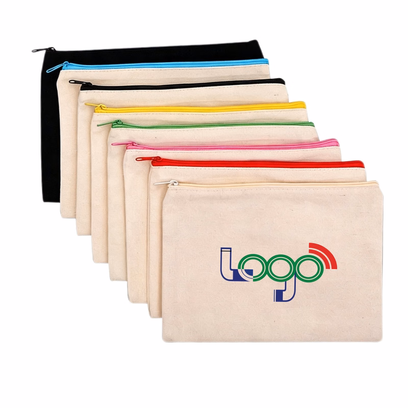 Canvas Zipper Pencil Pouch