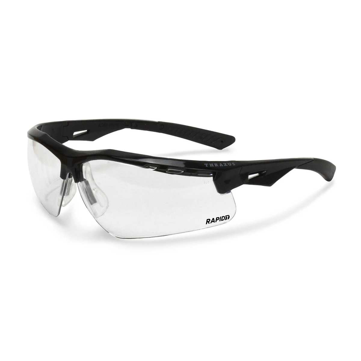 Thraxus Safety Eyewear - Black Frame Clear Anti-Fog Lens 1