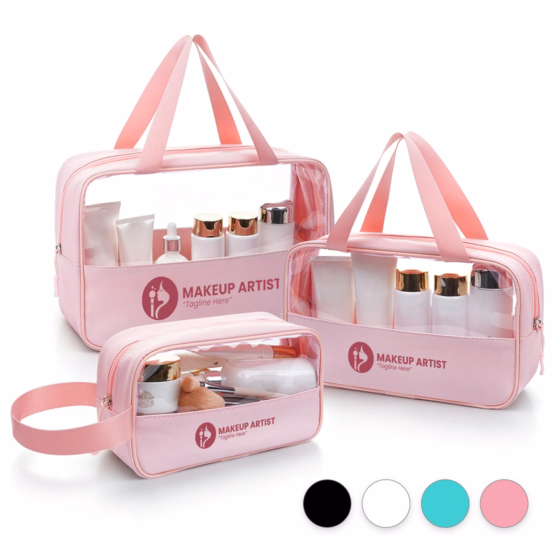 Clear Travel Toiletry Bag With Handle