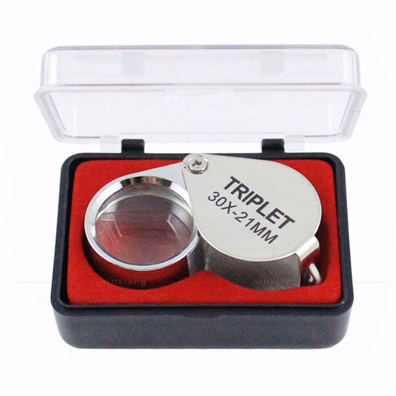 30X Metal Jewelry Loop Magnifier