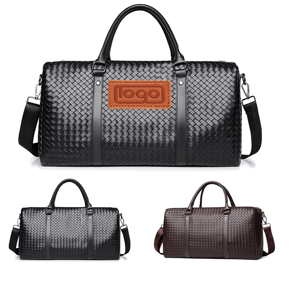 Large Capacity PU Leather Dry Wet Separation Duffel Bag 1