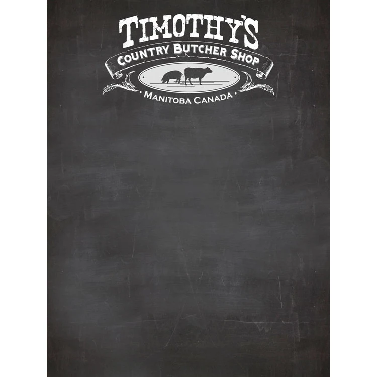 1/2" Frameless Wall Chalkboard - 36"w x 48" 1