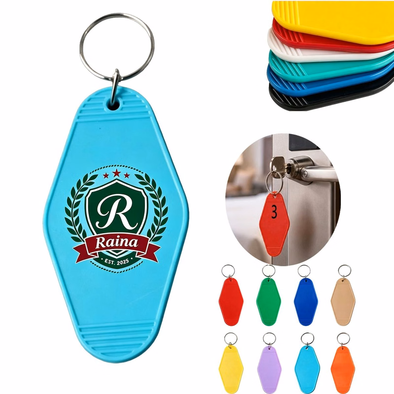 Diamond Vintage Blank Hotel Keychain