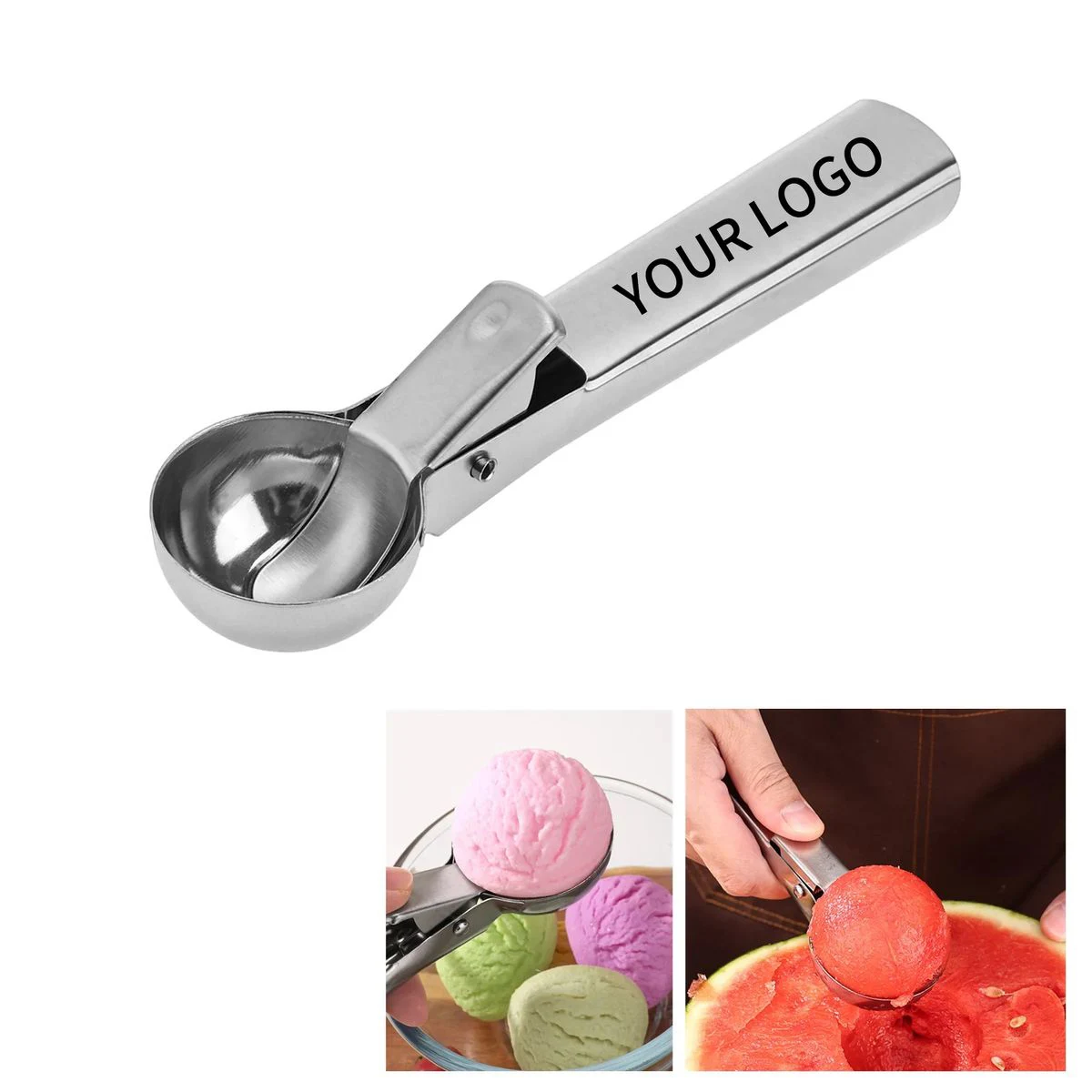 Stainless Steel Ice Cream Scoop for Frozen Desserts 1