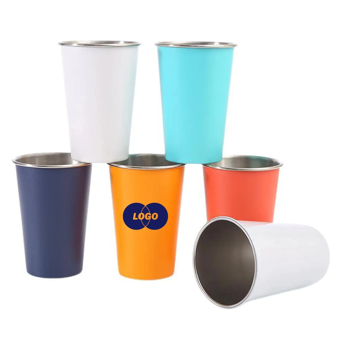 16OZ Electroplating Stainless Steel Beer Cup 1