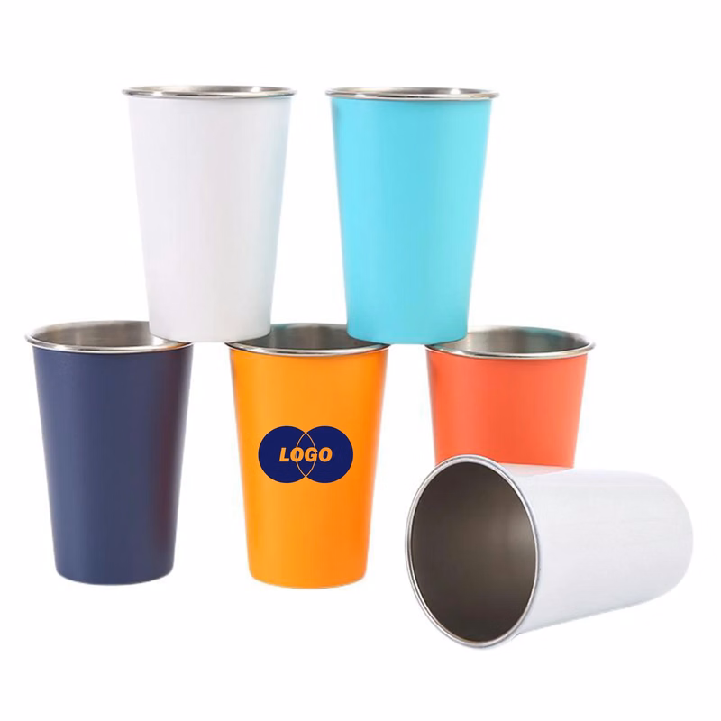 16OZ Electroplating Stainless Steel Beer Cup