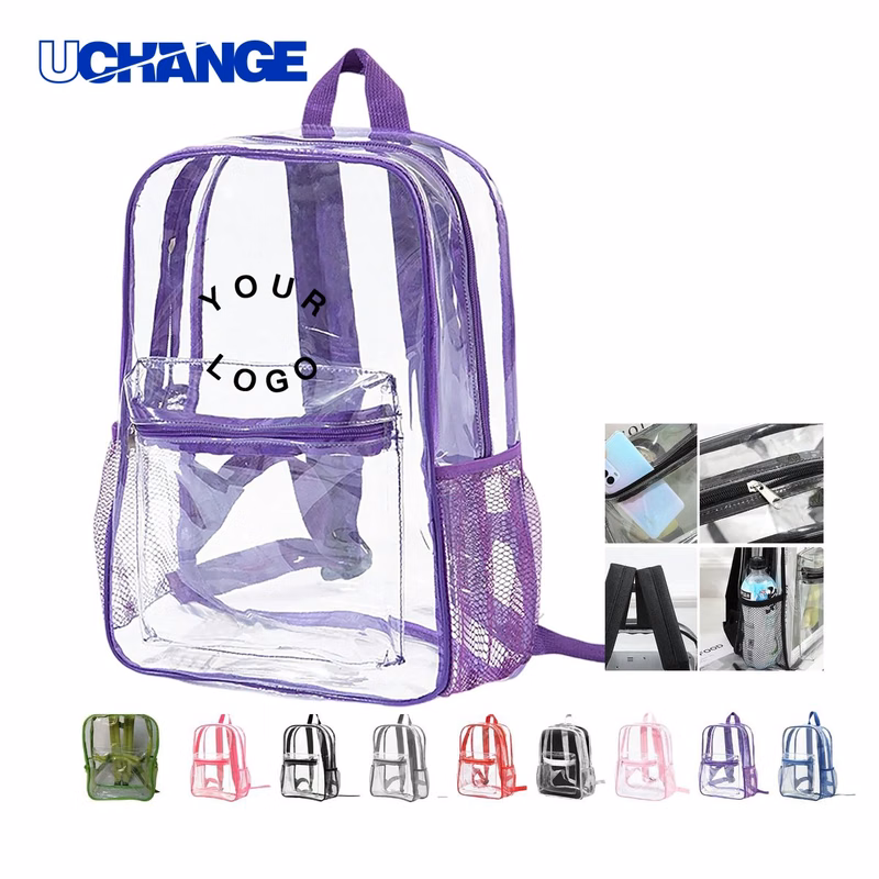Waterproof Clear PVC Backpack Organizer 11.1 x 15 Inches