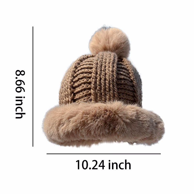 White Plush Hat
